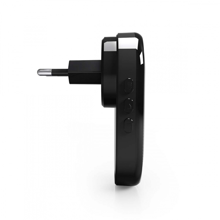 Nedis SmartLife Ringklocka | RF, frequency 433 Mhz | Tillbehör till: WIFICDP11BK / WIFICDP21BK / WIFICDP31BK | Strömadapter | 55 Ljud | 110 - 240 V AC 50/60 Hz | Justerbar volym | Svart Nedis SmartLife Ringklocka | RF, frequency 433 Mhz | Tillbehör till: WIFICDP11BK / WIFICDP21BK / WIFICDP31BK | Strömadapter | 55 Ljud | 110 - 240 V AC 50/60 Hz | Justerbar volym | Svart