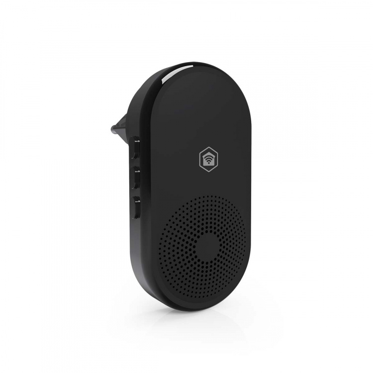 Nedis SmartLife Ringklocka | RF, frequency 433 Mhz | Tillbehör till: WIFICDP11BK / WIFICDP21BK / WIFICDP31BK | Strömadapter | 55 Ljud | 110 - 240 V AC 50/60 Hz | Justerbar volym | Svart Nedis SmartLife Ringklocka | RF, frequency 433 Mhz | Tillbehör till: WIFICDP11BK / WIFICDP21BK / WIFICDP31BK | Strömadapter | 55 Ljud | 110 - 240 V AC 50/60 Hz | Justerbar volym | Svart