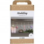 Craft Kit Modellering - Julfigurer av pappersmassa - blandade färger (977839)
