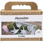 Mini Craft Kit Dekoration - Julprydnad - silverfärgad metall (977826)