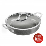 Ballarini Salina keramisk serveringspanna med lock - enfärgad - 28 cm