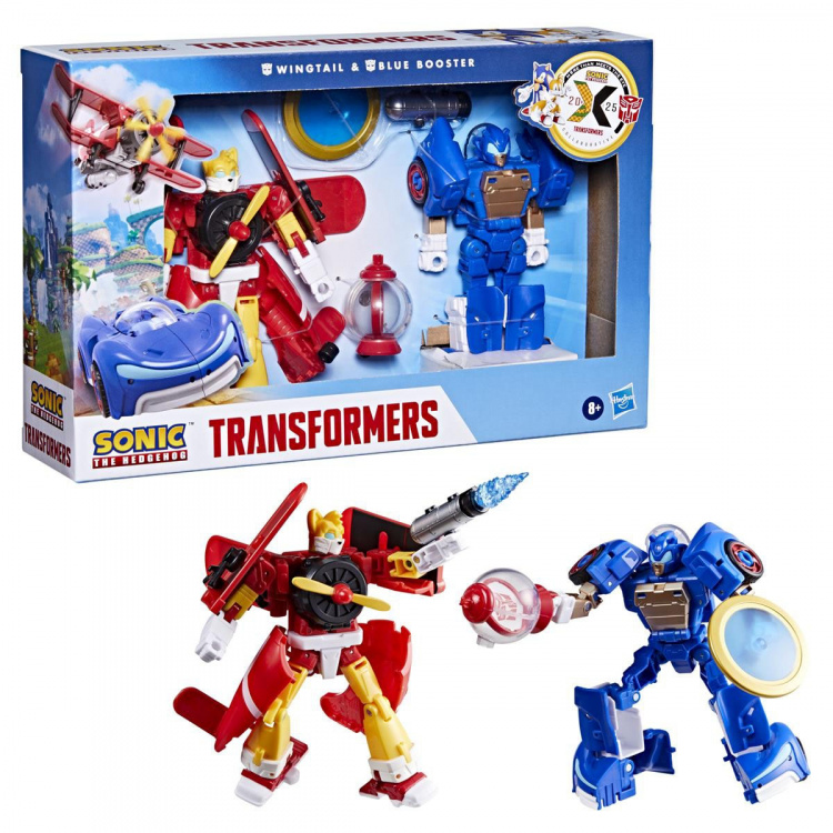 Transformers Collaborative Sonic The Hedgehog, Wingtail & Blue Booster