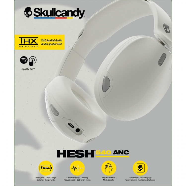 Skullcandy Hörlur Hesh 540 Over-Ear ANC Benvit