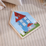 Moomin Pussel 19 Pcs Wooden Framed Puzzle House