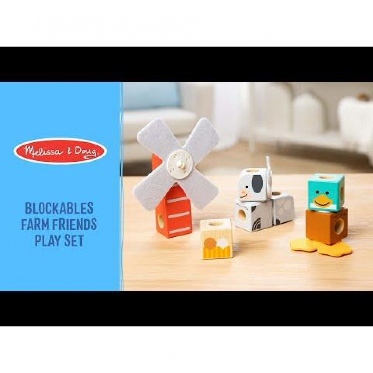 Melissa & Doug Blockables Farm Friends