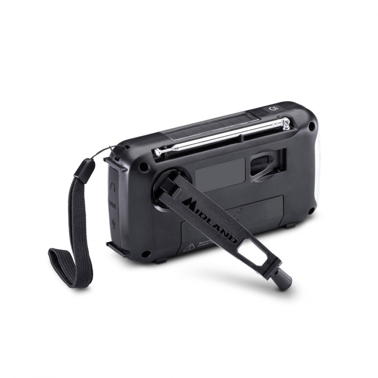 Midland Nödradio Power Bank ER100 Röd Svart