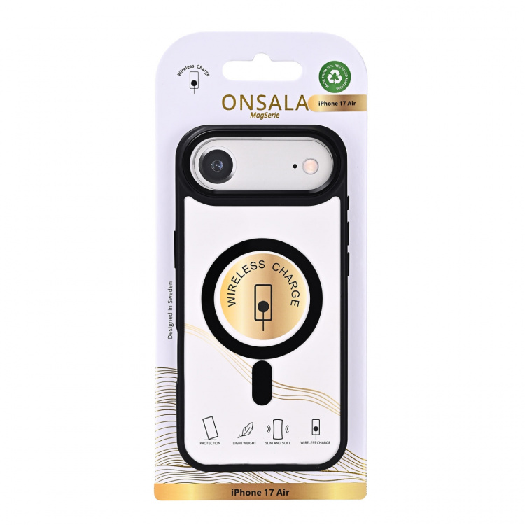 Onsala Mobilskal Bumper MagSeries Black & Clear - iPhone Air