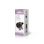 Nedis Billaddare | 60 W | 2.4 / 3.0 A | Antal utgångar: 3 | Port typ: USB-A / USB-C™ | USB-C™ utdragbar kabel | 0.70 m | Automatiskt val av Spänning