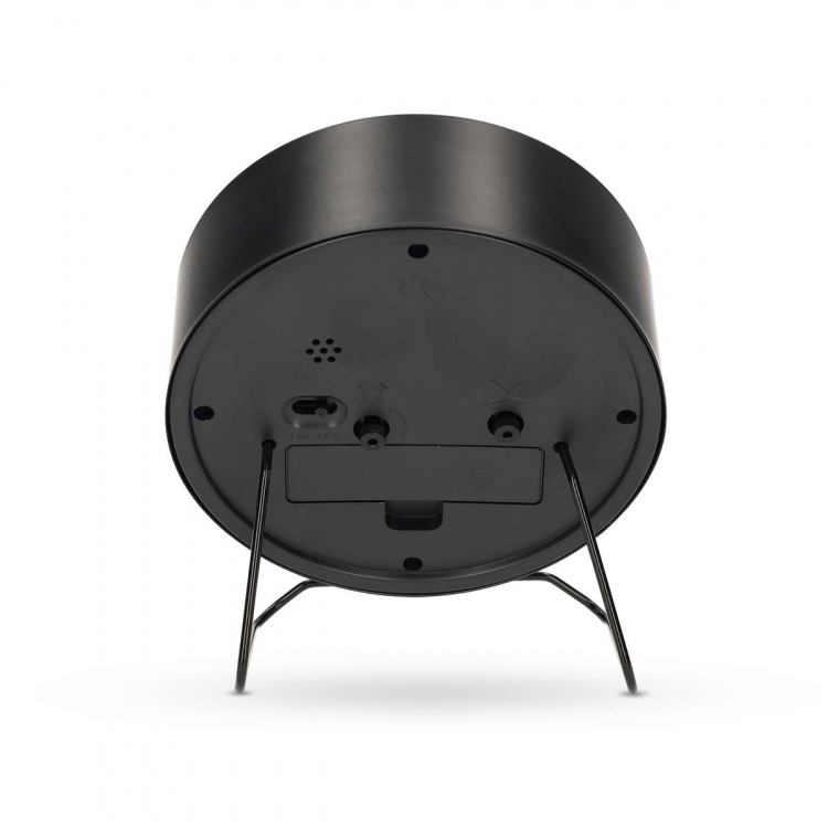 Nedis Analog skrivbords alarmklocka | Snooze-funktion | Tyst urverk | Svart