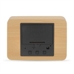 Nedis Digital skrivbords alarmklocka | LED | Bakgrundsbelysning | Snooze-funktion | Datum display | Inomhus temperatur | Trä