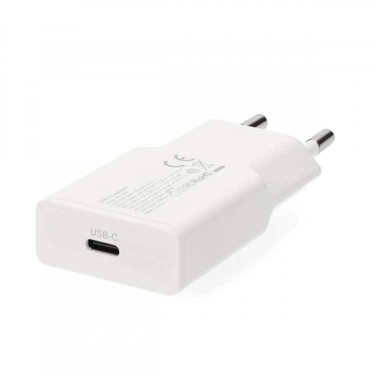 Nedis Väggladdare | 20 W | GaN | PD3.0 | Snabbladdnings funktion | 1.67 A / 2.22 A / 3.0 A | Antal utgångar: 1 | USB-C™ | Automatiskt val av Spänning | Vit