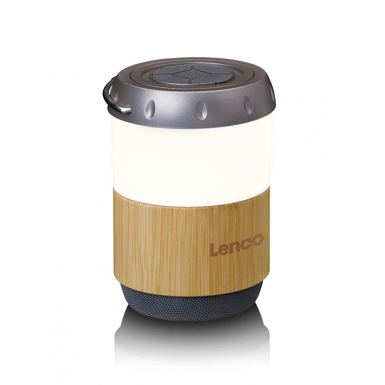 Lenco Lykta med inbyggd Bluetooth®-högtalare Bamboo Lenco Lykta med inbyggd Bluetooth®-högtalare Bamboo