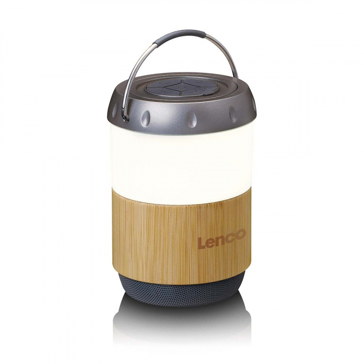 Lenco Lykta med inbyggd Bluetooth®-högtalare Bamboo Lenco Lykta med inbyggd Bluetooth®-högtalare Bamboo