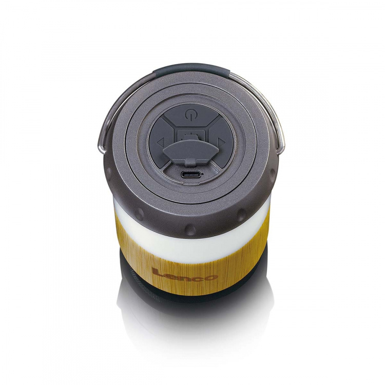 Lenco Lykta med inbyggd Bluetooth®-högtalare Bamboo Lenco Lykta med inbyggd Bluetooth®-högtalare Bamboo