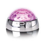 Lenco Centrumstabilisator med Party LED-ljus för skivspelare Silver