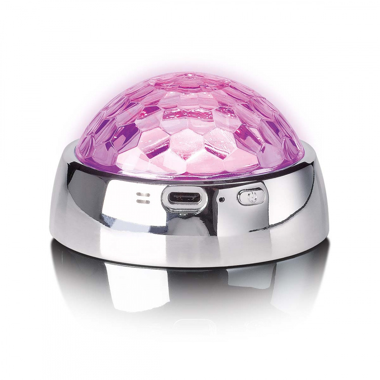 Lenco Centrumstabilisator med Party LED-ljus för skivspelare Silver