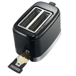 MELISSA Upprättstående brödrost 2 skivor 800W Svart / rostfritt stål MELISSA Upprättstående brödrost 2 skivor 800W Svart / rostfritt stål