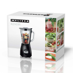 MELISSA Blender 1,5L glaskanna spray 500W Matt svart