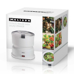 MELISSA Potatisskalare med salladssnurra 85W Vit