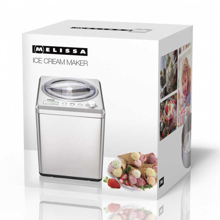 MELISSA Glassmaskin 2L 180W borstat rostfritt stål MELISSA Glassmaskin 2L 180W borstat rostfritt stål