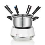 MELISSA Elektrisk fondue 2L 1200W Rostfritt stål / Vit MELISSA Elektrisk fondue 2L 1200W Rostfritt stål / Vit