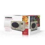 MELISSA Mikrovågsugn med grill | 800 W | 23 l kapacitet | 12 program | 5 effektnivåer | Upptining | 60-minuterstimer | Cream