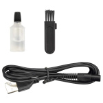 MELISSA Uppladdningsbar skägg- och kroppstrimmer med ultratunn rakhyvel, inklusive 4 distanskammar Svart MELISSA Uppladdningsbar skägg- och kroppstrimmer med ultratunn rakhyvel, inklusive 4 distanskammar Svart