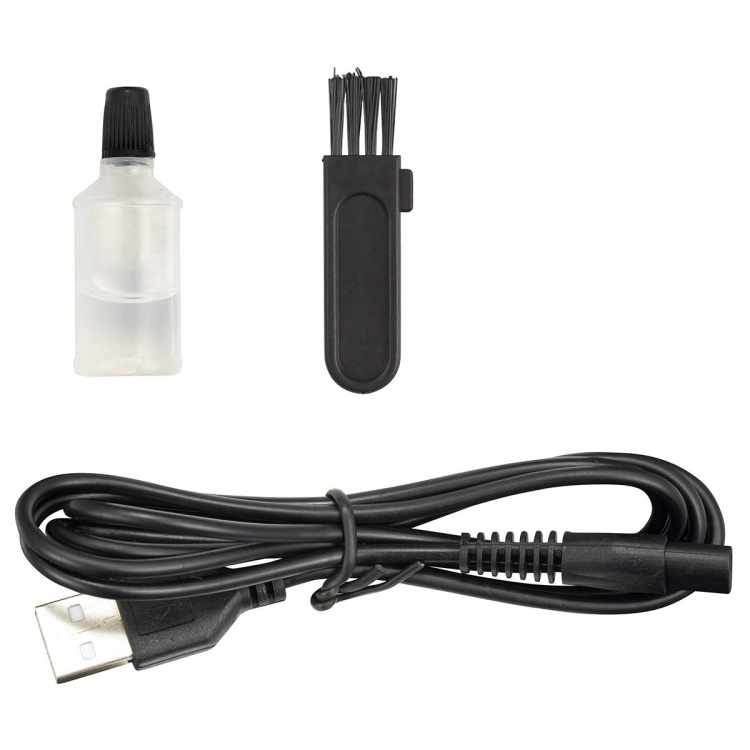 MELISSA Uppladdningsbar skägg- och kroppstrimmer med ultratunn rakhyvel, inklusive 4 distanskammar Svart MELISSA Uppladdningsbar skägg- och kroppstrimmer med ultratunn rakhyvel, inklusive 4 distanskammar Svart