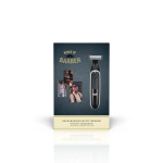 MELISSA Uppladdningsbar skägg- och kroppstrimmer med ultratunn rakhyvel, inklusive 4 distanskammar Svart