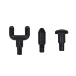 MELISSA Uppladdningsbar massagepistol med LED 4 huvuden Svart MELISSA Uppladdningsbar massagepistol med LED 4 huvuden Svart