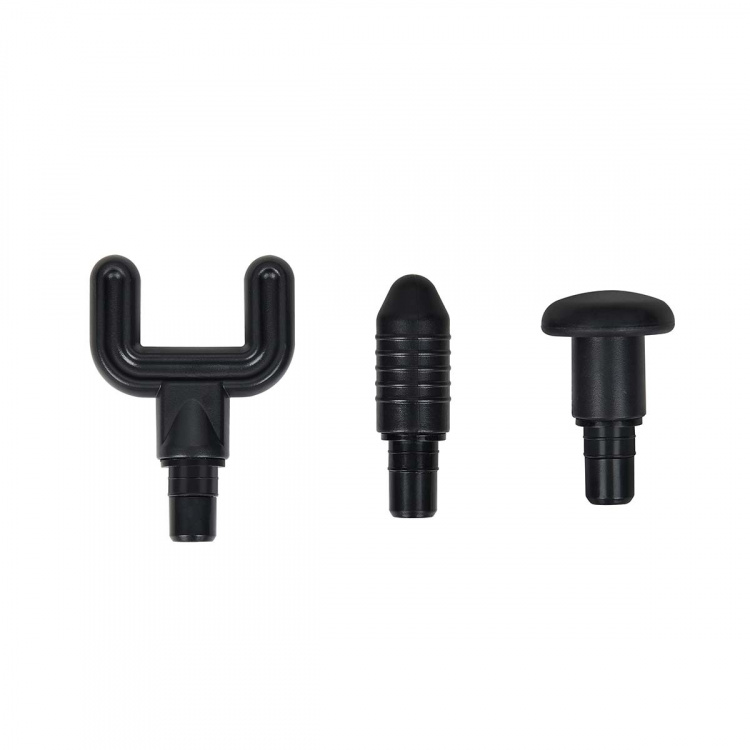 MELISSA Uppladdningsbar massagepistol med LED 4 huvuden Svart MELISSA Uppladdningsbar massagepistol med LED 4 huvuden Svart