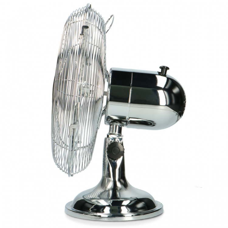 Trebs bordsfläkt metall 12 tum Silver