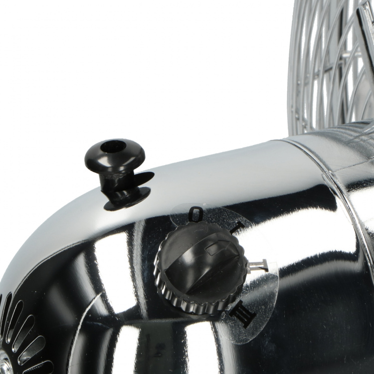 Trebs bordsfläkt metall 12 tum Silver