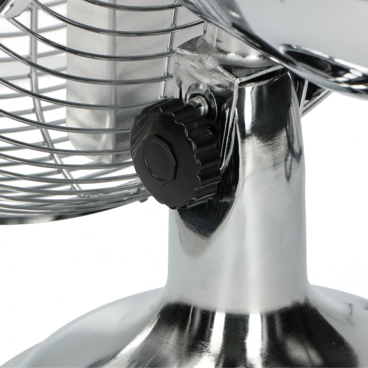 Trebs bordsfläkt metall 12 tum Silver