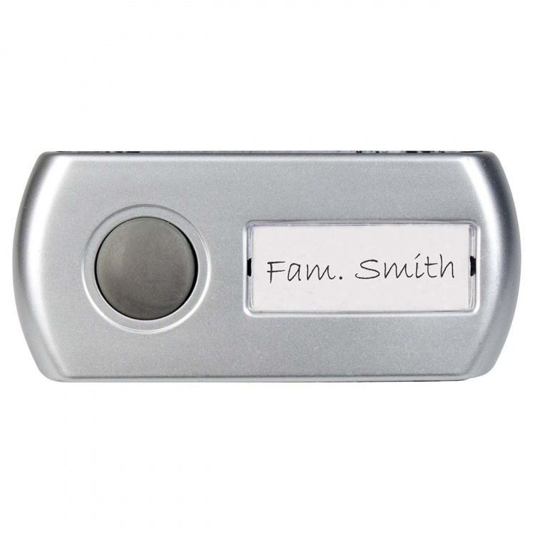 Alecto Trådlös dörrklocka Svart / Silver