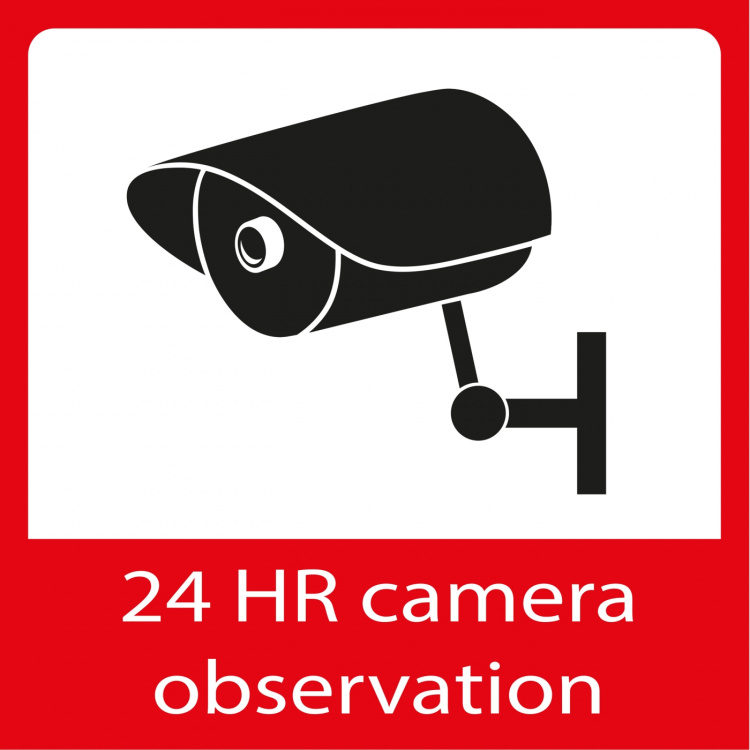 Alecto Fönsterklistermärken kameraövervakning 5x Alecto Fönsterklistermärken kameraövervakning 5x