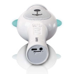 Lenco Karaokemikrofon med Bluetooth® SD-kortplats lampor Aux-utgång Vit Lenco Karaokemikrofon med Bluetooth® SD-kortplats lampor Aux-utgång Vit