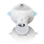 Lenco Karaokemikrofon med Bluetooth® SD-kortplats belysning AUX-utgång Vit