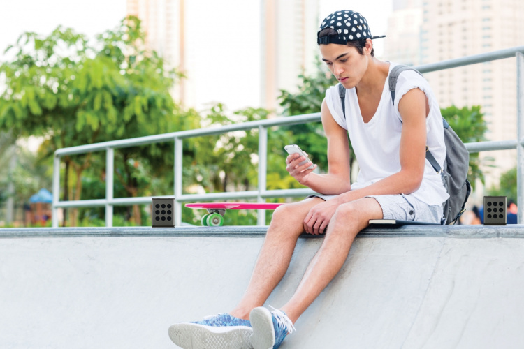 Lenco Bluetooth® stereohögtalare med 8 timmars speltid med tillbehör Grå Lenco Bluetooth® stereohögtalare med 8 timmars speltid med tillbehör Grå