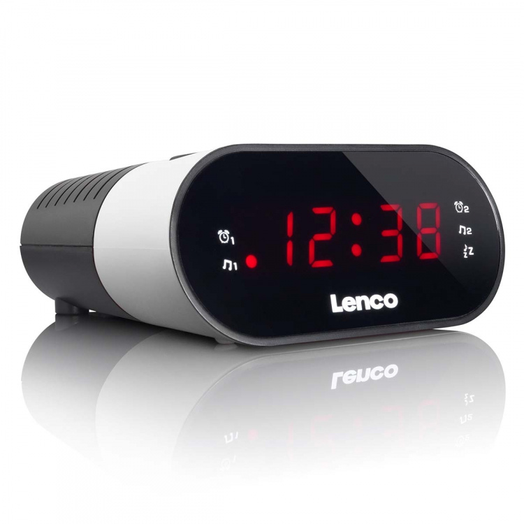 Lenco Klockradio Vit Lenco Klockradio Vit