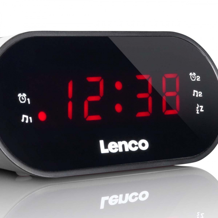 Lenco Klockradio Vit Lenco Klockradio Vit