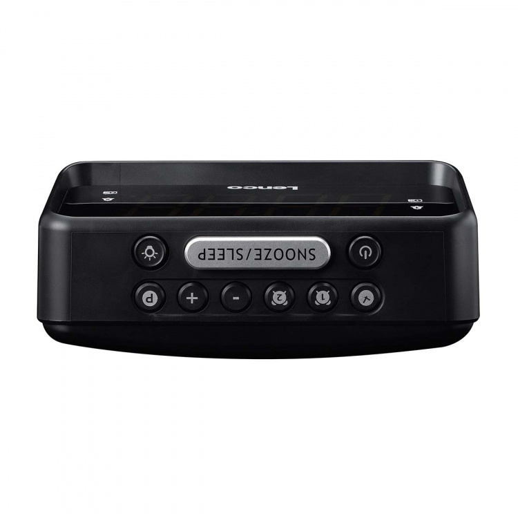 Lenco Klockradio med manuell dimmer och nattlampa Lenco Klockradio med manuell dimmer och nattlampa