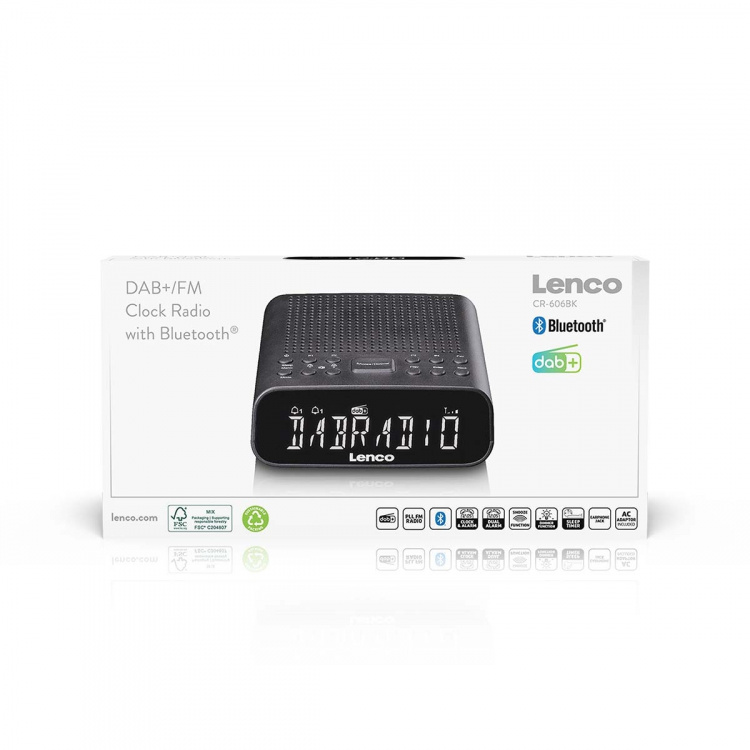 Lenco DAB-FM klockradio med Bluetooth® Lenco DAB-FM klockradio med Bluetooth®