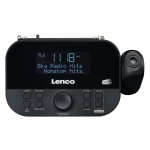 Lenco DAB+, FM-klockradio med projektion Lenco DAB+, FM-klockradio med projektion