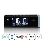 Lenco DAB+ FM-klockradio med Bluetooth Lenco DAB+ FM-klockradio med Bluetooth