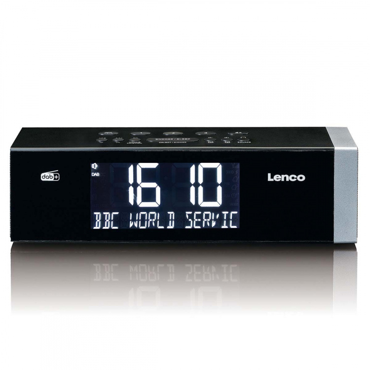 Lenco DAB+ FM-klockradio med Bluetooth Lenco DAB+ FM-klockradio med Bluetooth