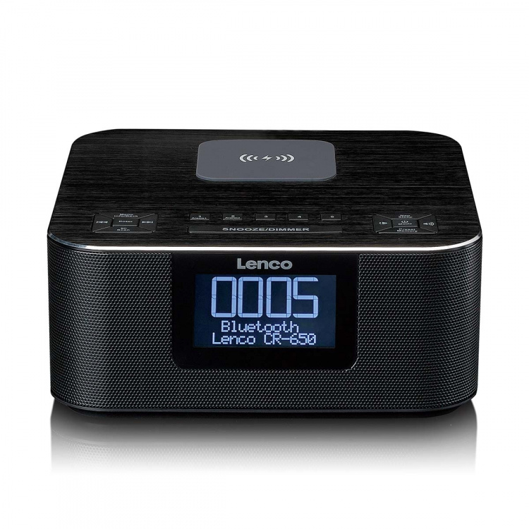 Lenco Stereoklockradio med DAB+ FM Bluetooth® trådlös laddning Lenco Stereoklockradio med DAB+ FM Bluetooth® trådlös laddning
