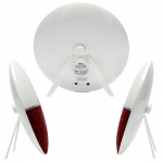 Lenco FM väckarklocka radio - väckningslampa med Bluetooth® Röd Lenco FM väckarklocka radio - väckningslampa med Bluetooth® Röd