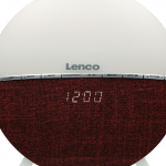 Lenco FM väckarklocka radio - väckningslampa med Bluetooth® Röd Lenco FM väckarklocka radio - väckningslampa med Bluetooth® Röd