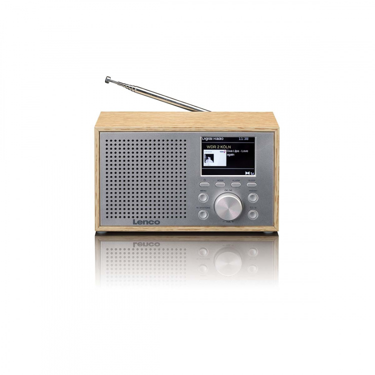Lenco Mono DAB+ FM-radio med Bluetooth® Wood Lenco Mono DAB+ FM-radio med Bluetooth® Wood
